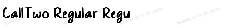 CallTwo Regular Regu字体转换